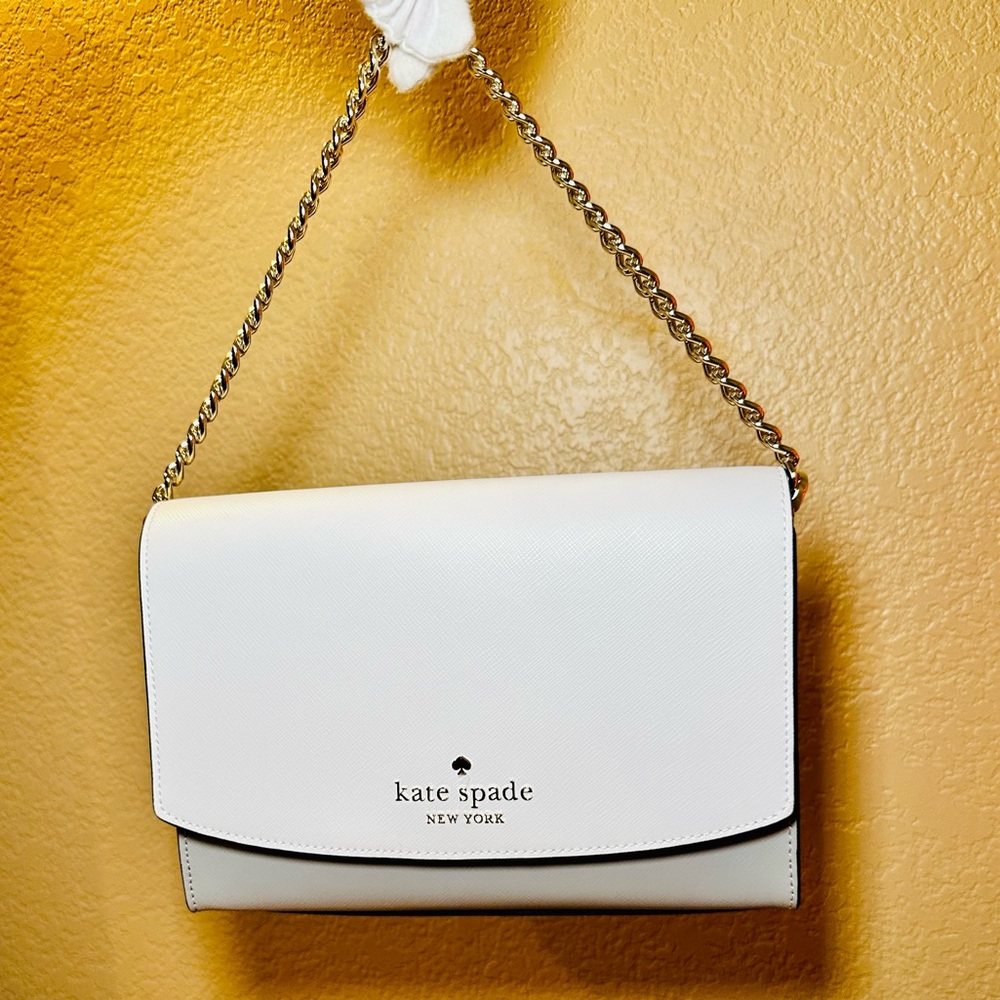 NWT! Kate Spade Carson Nimbus Colorblock Leather Convertible Bag - Picture 7 of 17